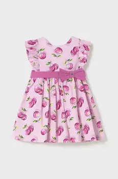 Mayoral rochie din bumbac pentru copii culoarea roz, mini, evazati, 1914 imagine