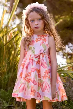 Mayoral rochie din in pentru copii imagine