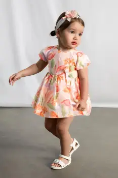 Mayoral rochie din in pentru copii imagine