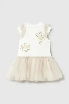 Mayoral rochie fete culoarea bej, mini, evazati, 1904 imagine