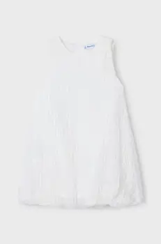 Mayoral rochie fete culoarea bej, mini, evazati, 3916 imagine
