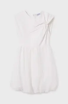 Mayoral rochie fete culoarea bej, mini, evazati, 6974 imagine