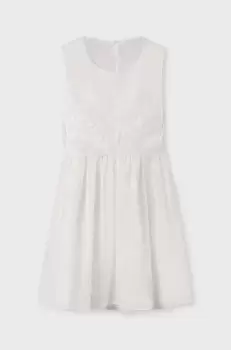 Mayoral rochie fete culoarea bej, mini, evazati imagine