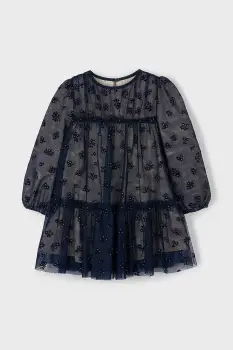 Mayoral rochie fete culoarea bleumarin, mini, drept, 4919 imagine