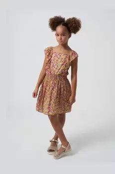 Mayoral rochie fete culoarea galben, mini, evazati imagine