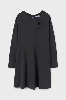 Mayoral rochie fete culoarea gri, mini, drept, 7985 imagine