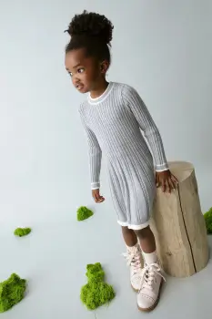 Mayoral rochie fete culoarea gri, mini, evazati, 4920 imagine