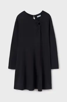 Mayoral rochie fete culoarea negru, mini, drept, 7985 imagine