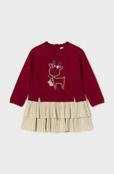 Mayoral rochie fete culoarea rosu, mini, evazati, 2911 imagine