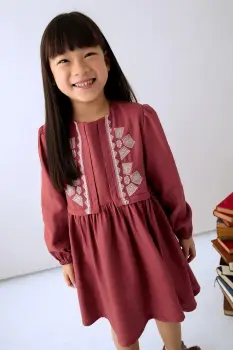 Mayoral rochie fete culoarea rosu, mini, evazati, 4992 imagine