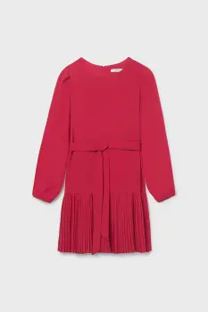 Mayoral rochie fete culoarea roz, midi, evazati, 7908 imagine