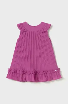 Mayoral rochie fete culoarea roz, mini, drept, 1915 imagine