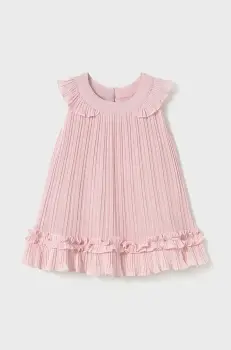 Mayoral rochie fete culoarea roz, mini, drept, 1915 imagine
