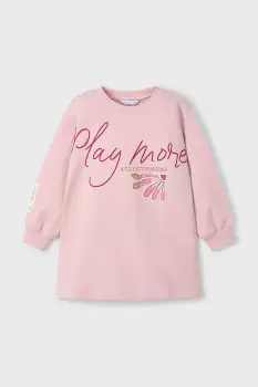 Mayoral rochie fete culoarea roz, mini, drept, 4929 imagine