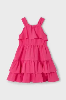 Mayoral rochie fete culoarea roz, mini, evazata, 3933 imagine
