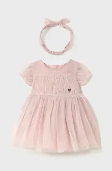Mayoral rochie fete culoarea roz, mini, evazati, 1902 imagine