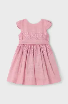 Mayoral rochie fete culoarea roz, mini, evazati, 3911 imagine