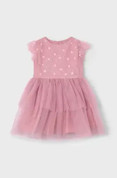 Mayoral rochie fete culoarea roz, mini, evazati, 3914 imagine