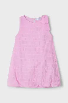 Mayoral rochie fete culoarea roz, mini, evazati, 3916 imagine