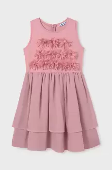 Mayoral rochie fete culoarea roz, mini, evazati imagine