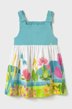Mayoral rochie fete culoarea turcoaz, mini, evazati, 1924 imagine