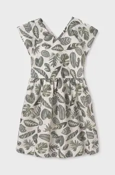 Mayoral rochie fete culoarea verde, mini, drept, 6991 imagine
