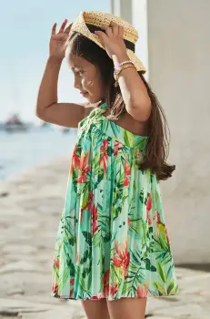 Mayoral rochie fete culoarea verde, mini, evazati, 3934 imagine