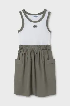 Mayoral rochie fete culoarea verde, mini, evazati, 6980 imagine
