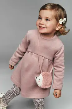Mayoral rochie pentru copii cu geanta de mana culoarea roz, mini, evazati, 2915 imagine