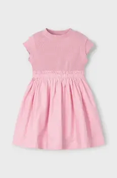Mayoral rochie pentru copii cu geanta de mana culoarea roz, mini, evazati, 3927 imagine