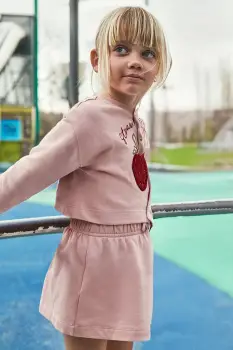 Mayoral rochie si bluza copii culoarea roz, mini, drept, 4927 imagine