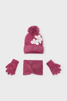 Mayoral sapca si esarfa pentru copii culoarea bordo, 10071 imagine