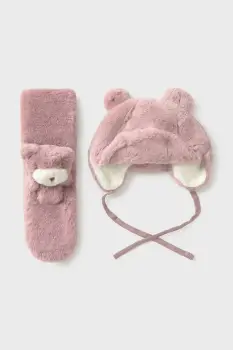 Mayoral sapca si esarfa pentru copii culoarea roz, 10020 imagine