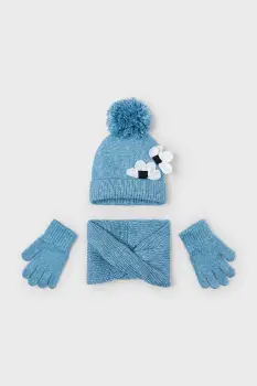 Mayoral sapca si esarfa pentru copii culoarea verde, 10071 imagine