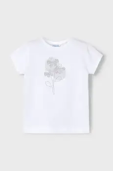 Mayoral tricou copii culoarea alb, 174 imagine