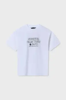 Mayoral tricou copii culoarea alb, cu imprimeu, 6010 imagine