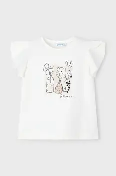 Mayoral tricou copii culoarea bej, 3004 imagine