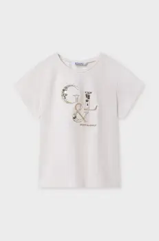 Mayoral tricou copii culoarea bej, 854 imagine