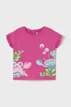 Mayoral tricou copii culoarea roz, 1048 imagine