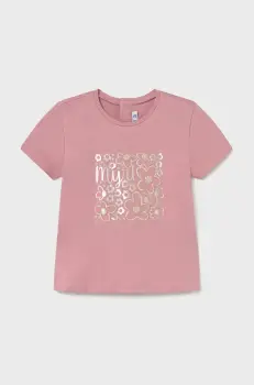 Mayoral tricou copii culoarea roz, 105 imagine