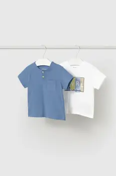 Mayoral tricou de bumbac pentru copii 2-pack cu imprimeu, 1060 imagine