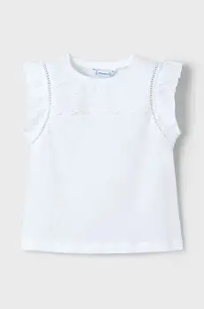 Mayoral tricou de bumbac pentru copii culoarea alb, 3020 imagine