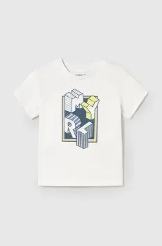 Mayoral tricou de bumbac pentru copii culoarea alb, cu imprimeu, 106 imagine