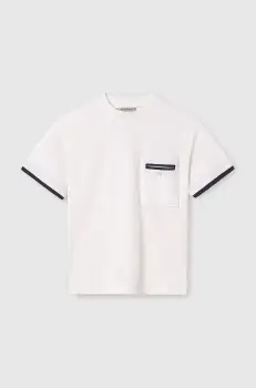 Mayoral tricou de bumbac pentru copii culoarea alb, cu imprimeu, 6004 imagine