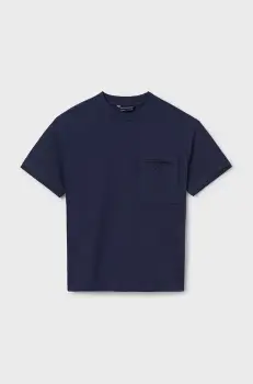 Mayoral tricou de bumbac pentru copii culoarea albastru marin, cu imprimeu, 6004 imagine