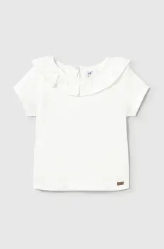 Mayoral tricou de bumbac pentru copii culoarea bej, 1045 imagine