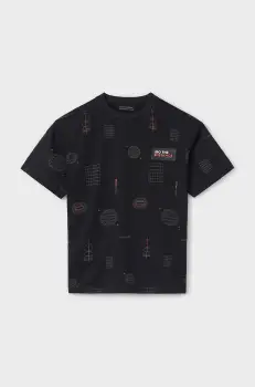 Mayoral tricou de bumbac pentru copii culoarea negru, modelator, 6019 imagine