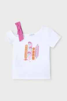 Mayoral tricou de bumbac pentru copii culoarea roz, 3011 imagine