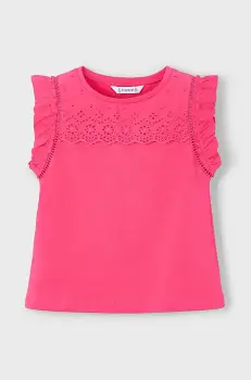 Mayoral tricou de bumbac pentru copii culoarea roz, 3020 imagine