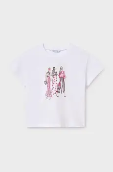 Mayoral tricou de bumbac pentru copii culoarea roz, 6030 imagine